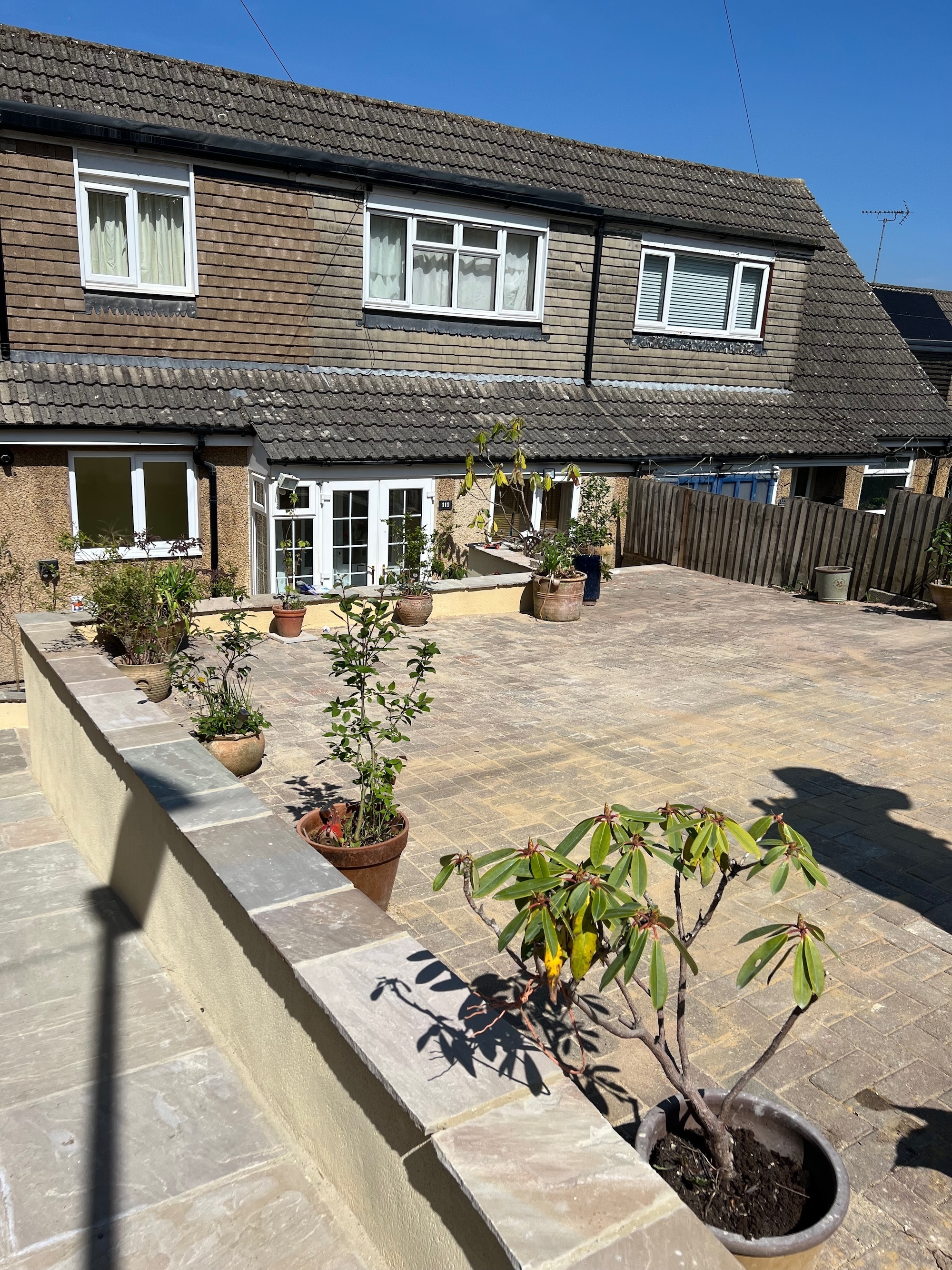 Landscaping project in Stroud with an accessible driveway