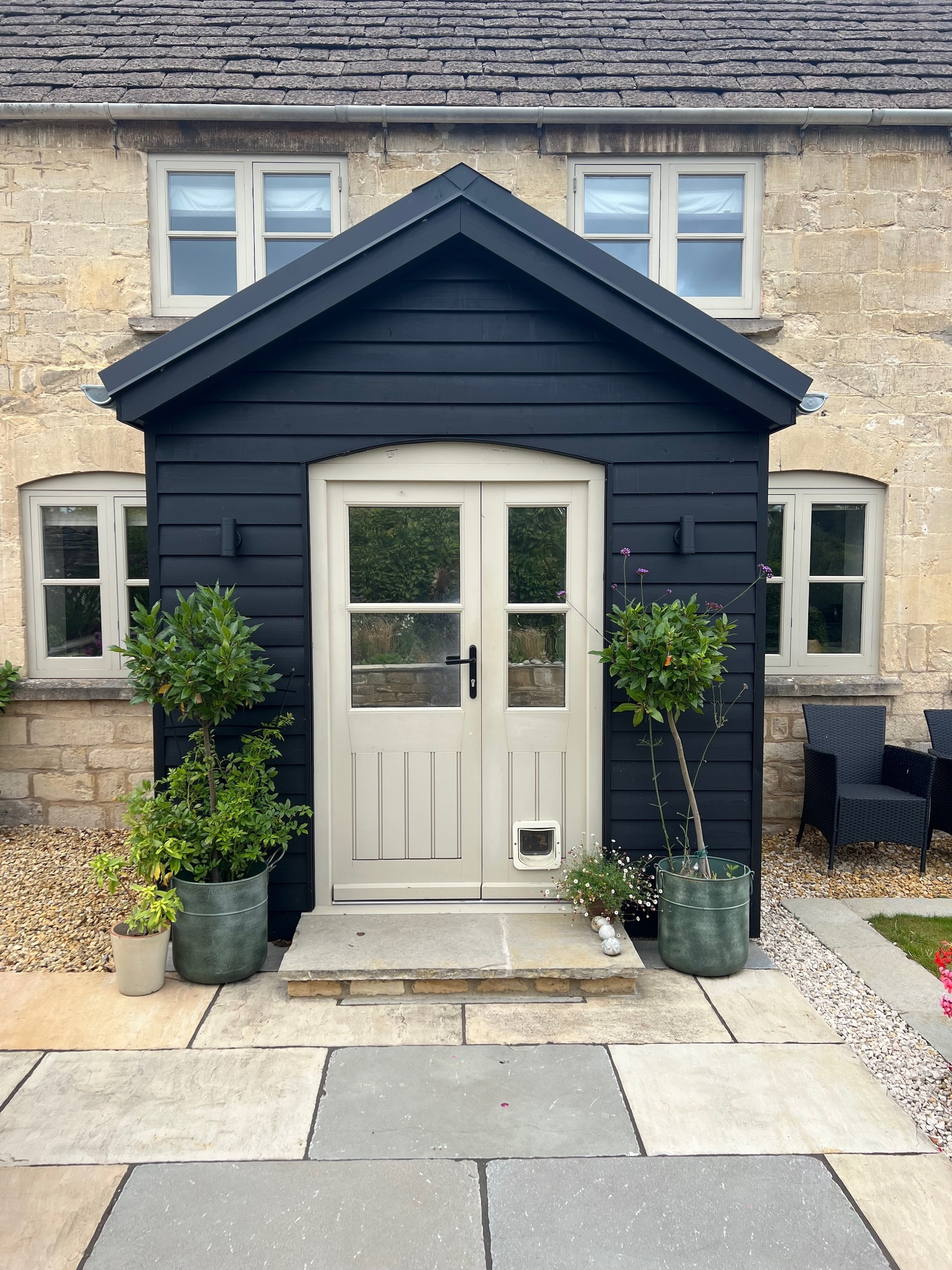 A timber frame extension in Stroud