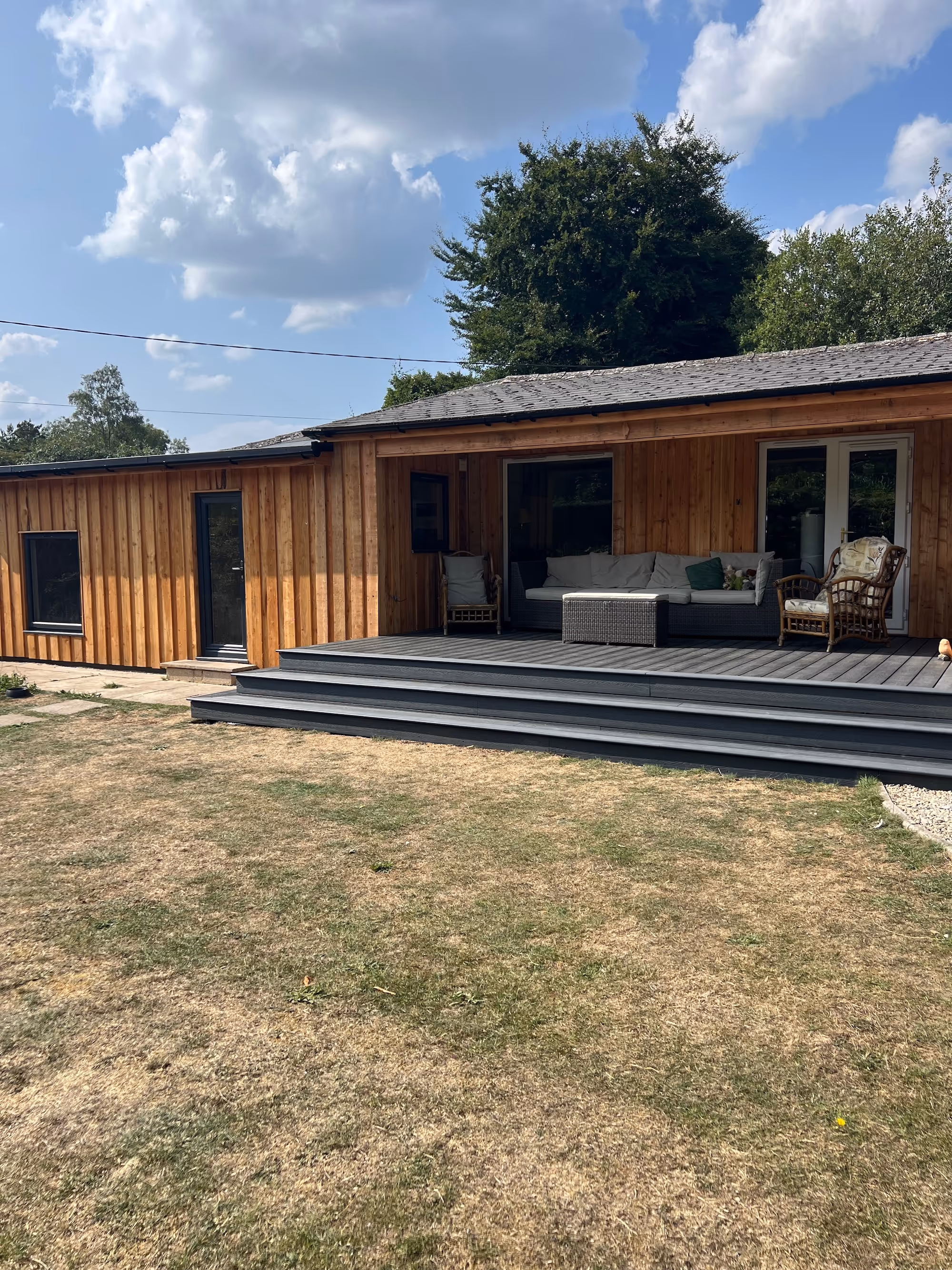 Nw timber frame decking area