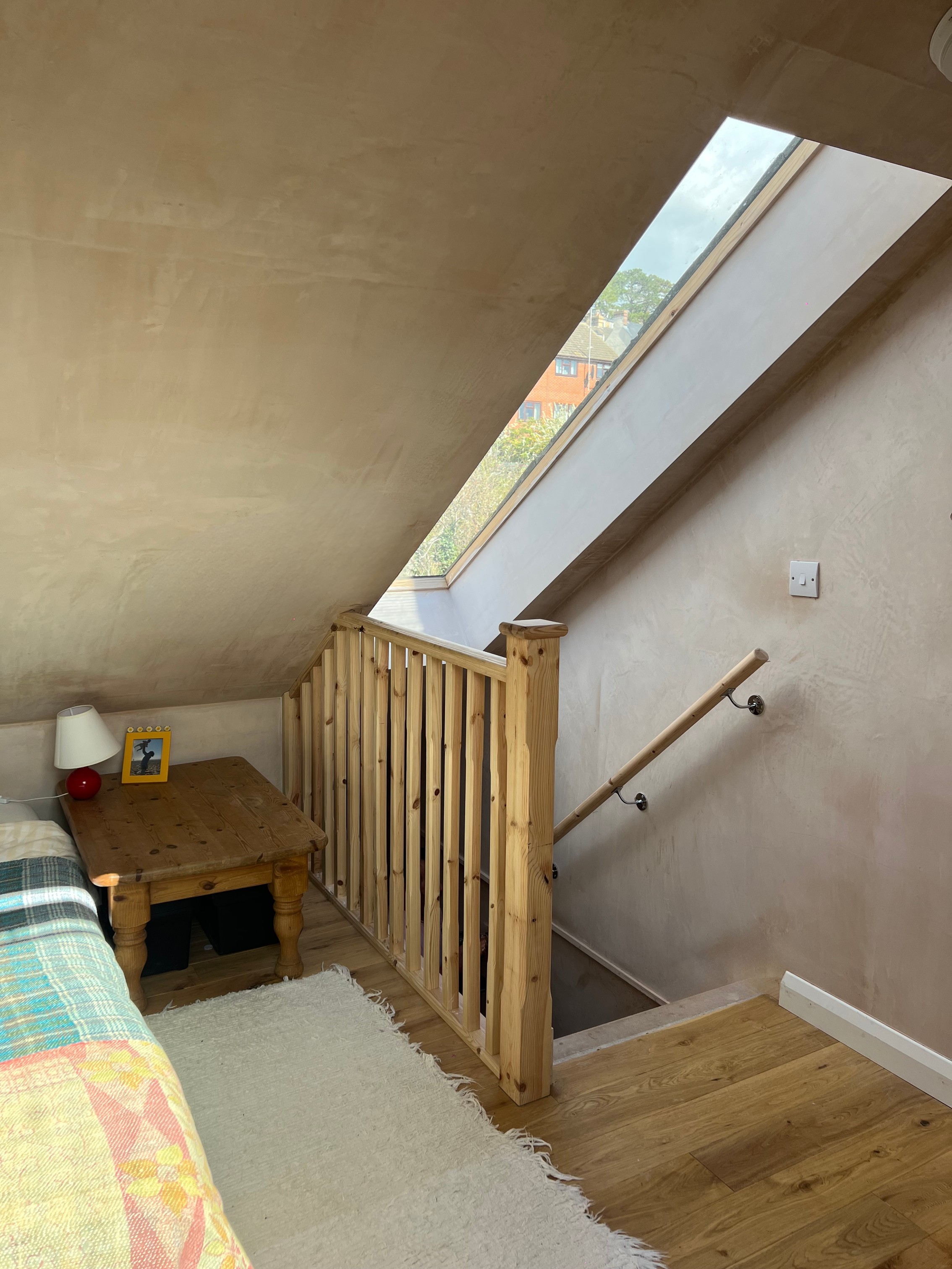Loft conversion with skylight