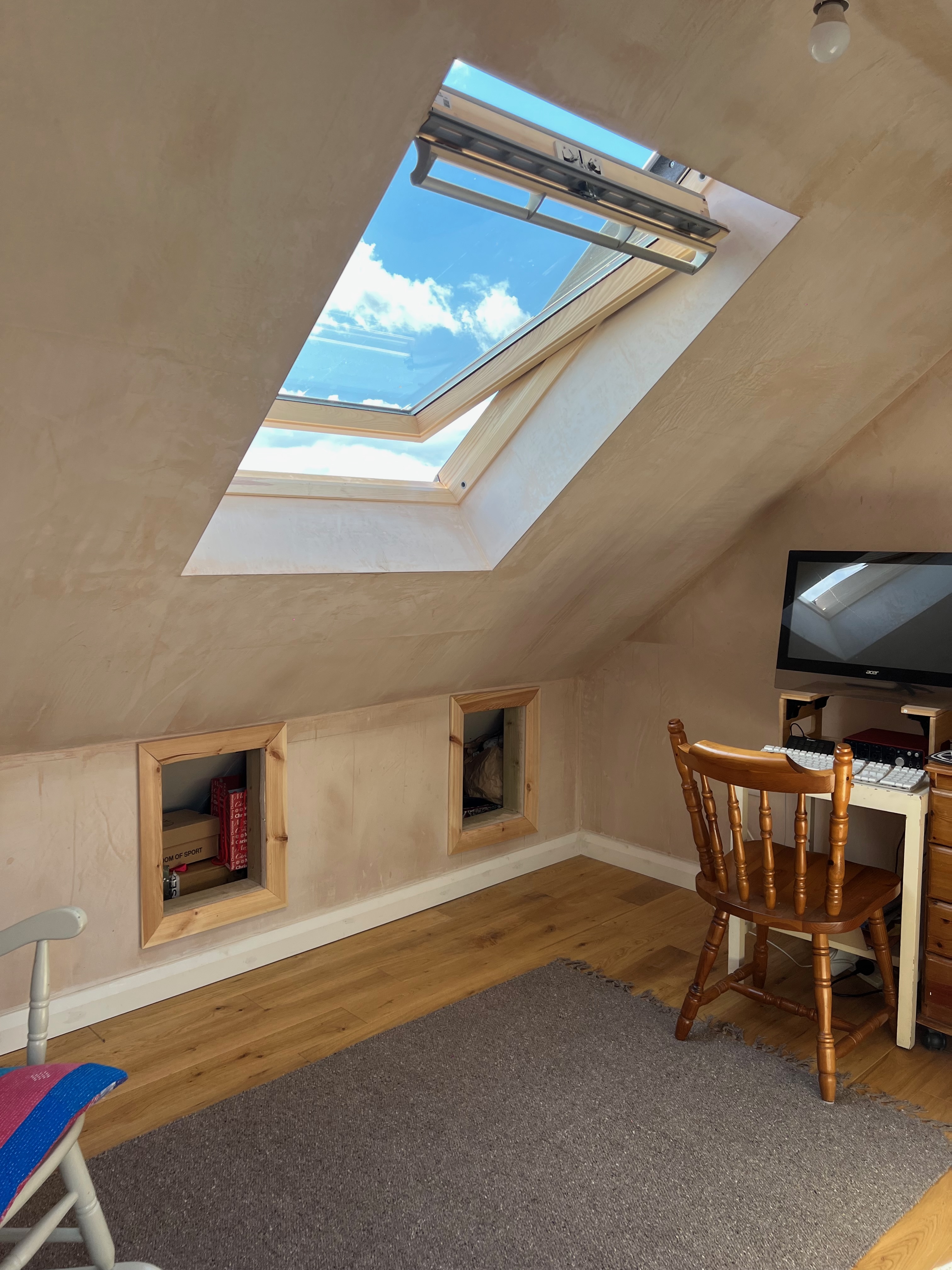 Skylight installation in loft conversion in Stroud