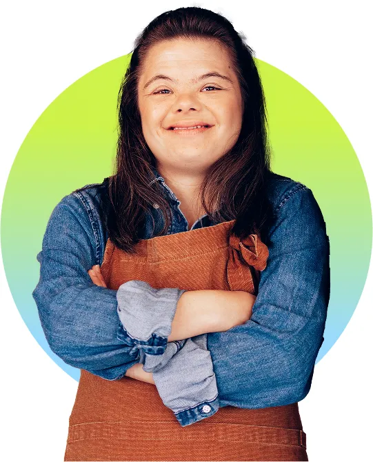 Confident young woman wearing her work outfit and smiling with empowered pose