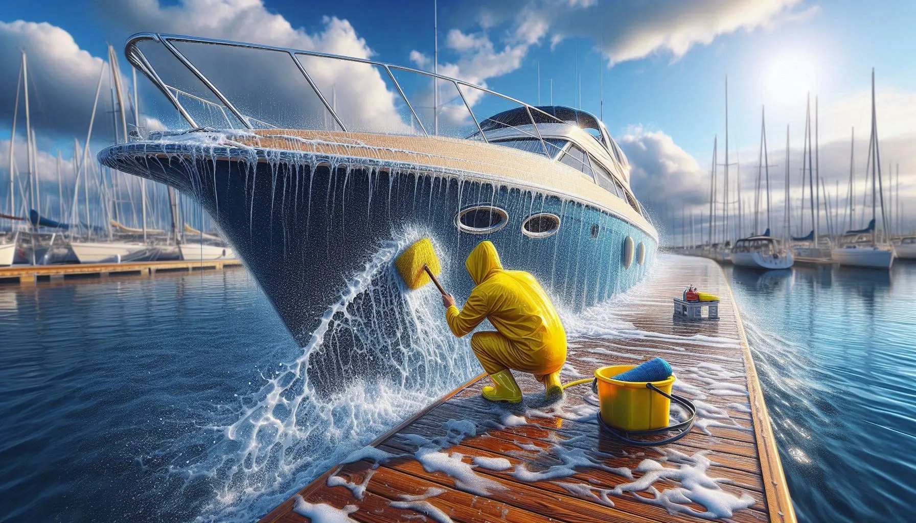 Boat Hull Washing