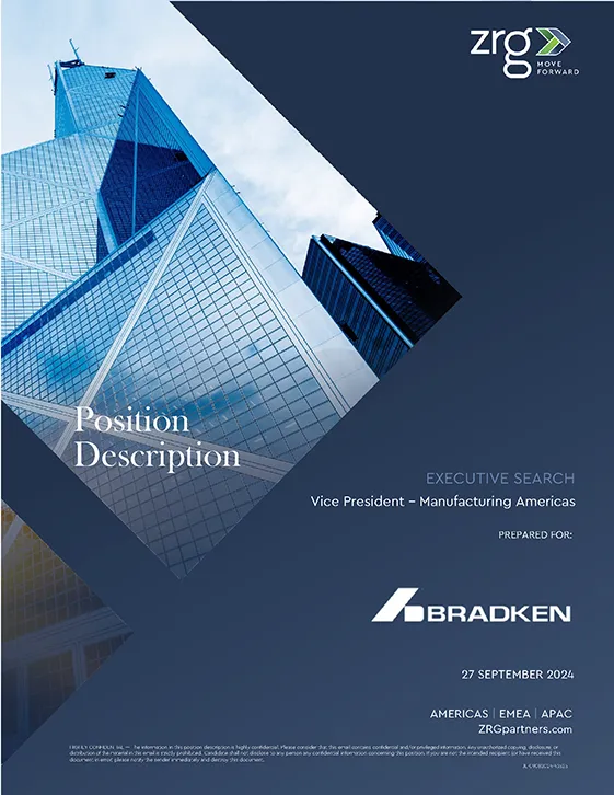 cover for a position description