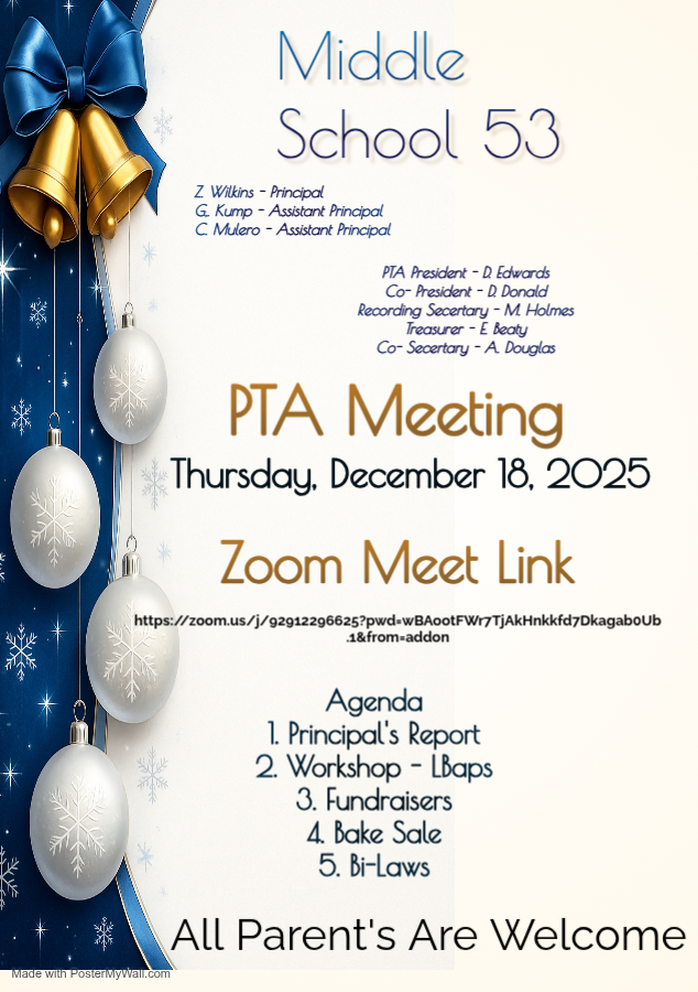 Dec 18 PTA Meeting