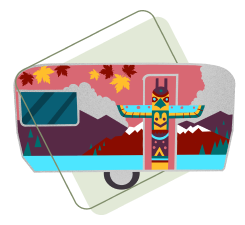 illustration caravane