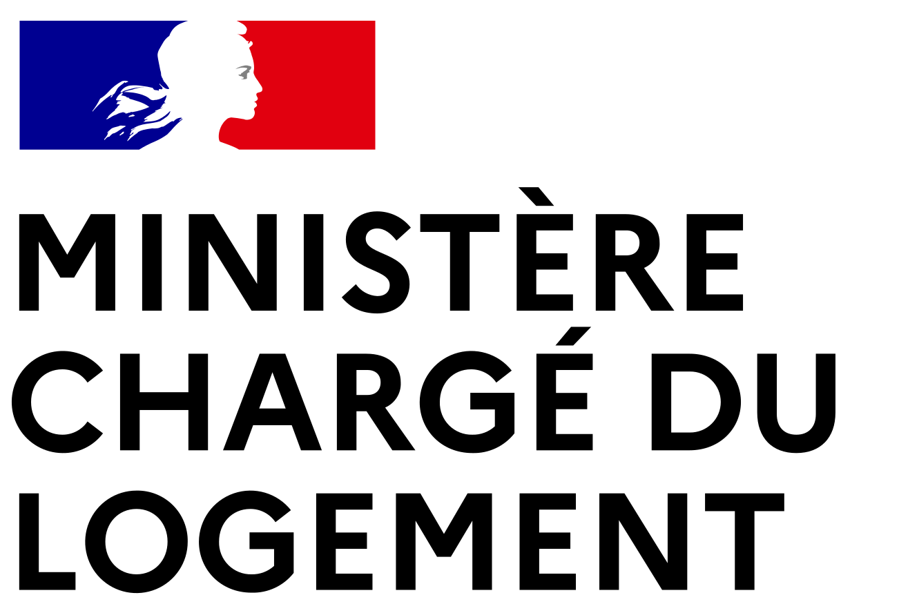 Le logo du ministère du logement, un de nos clients