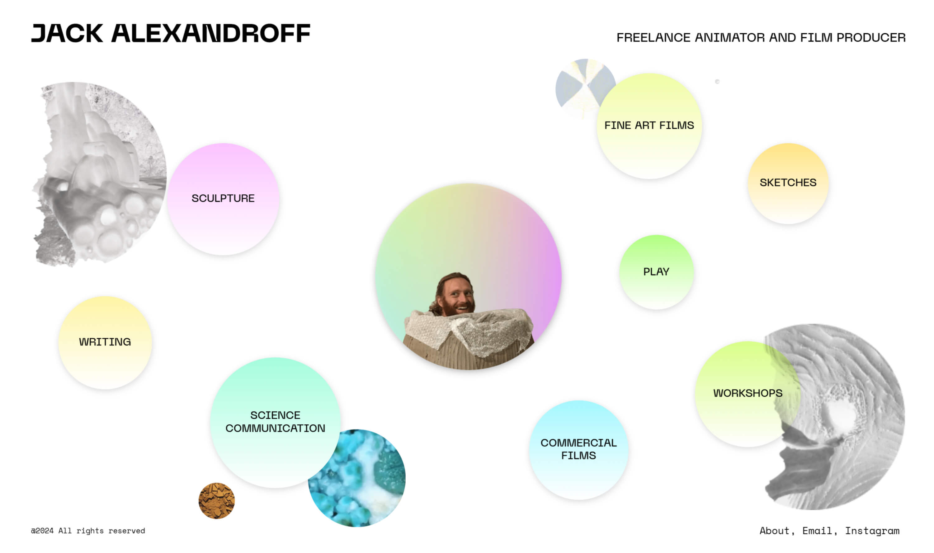 Jack Alexandroff website by isaWabi