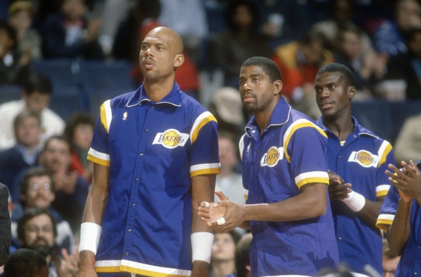 Kareem Abdul-Jabbar and Magic Johnson