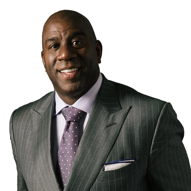 Magic Johnson in Suit