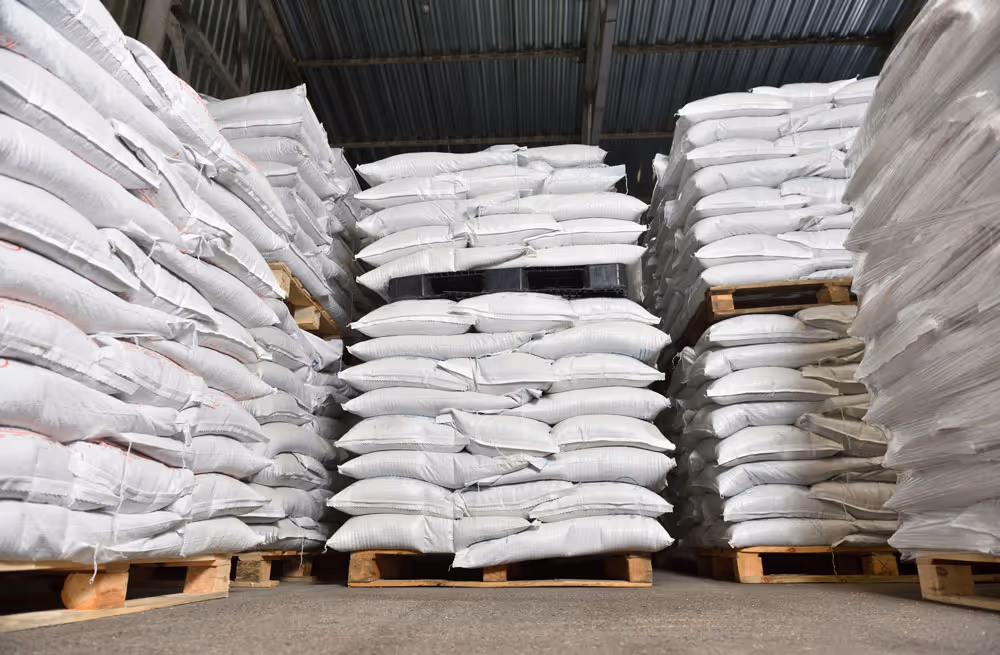 A warehouse full of hydrocolloids