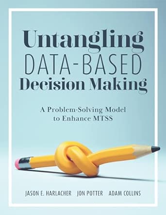 Cover of Untangling Data-Based Decision Making by Adam Collins, Jason E. Harlacher, and Jon Potter, a practical guide to structuring MTSS meetings and interpreting data.