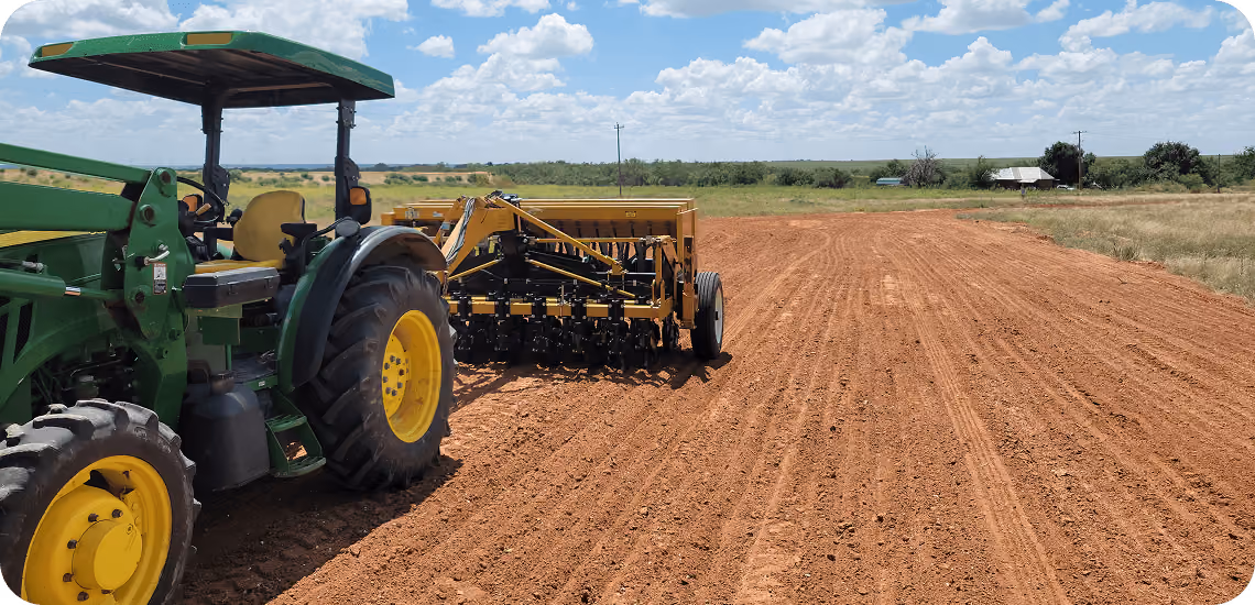 Drill Seeding in Huntsville and Madison County, AL
