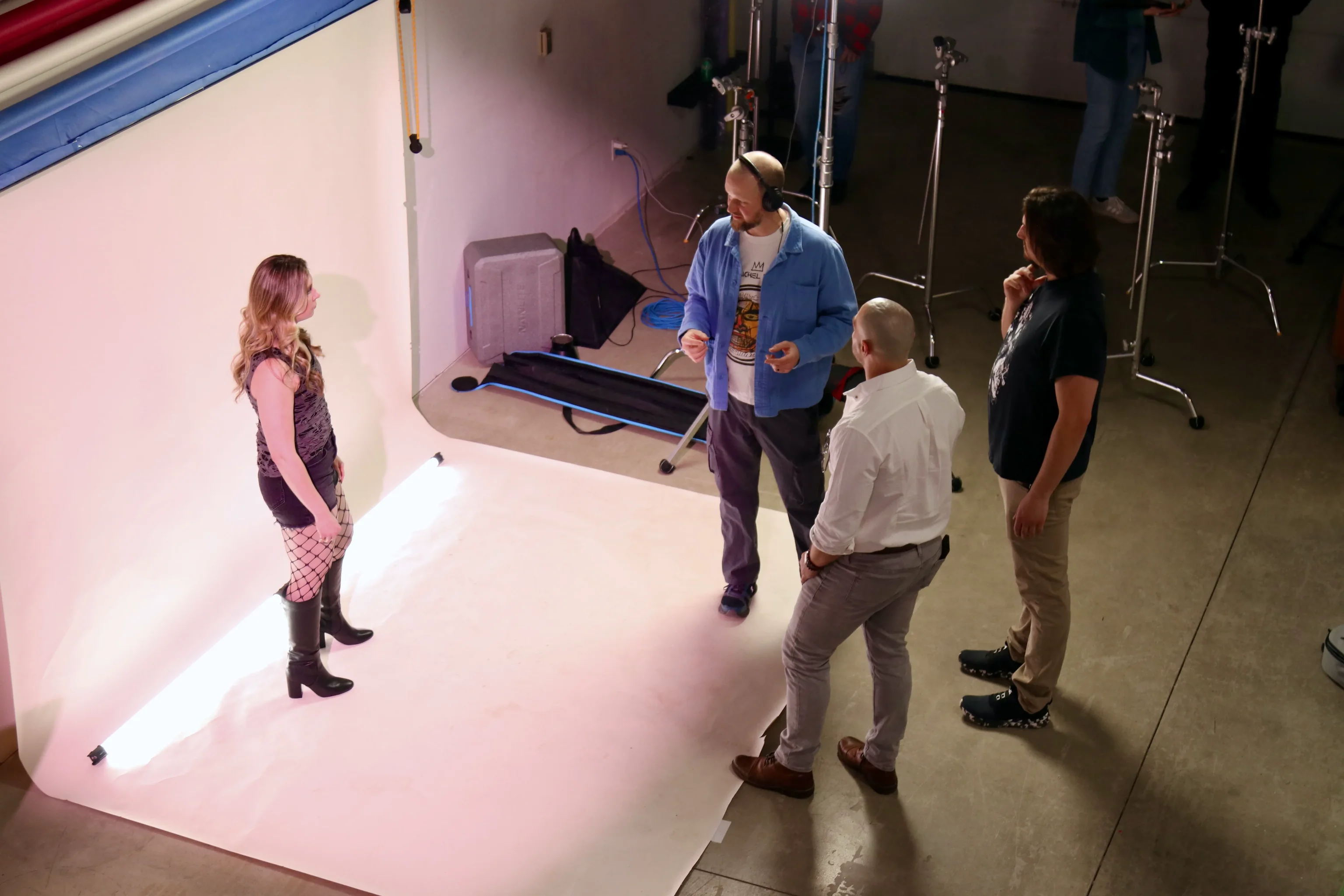 BTS Clapperboard Table Setup