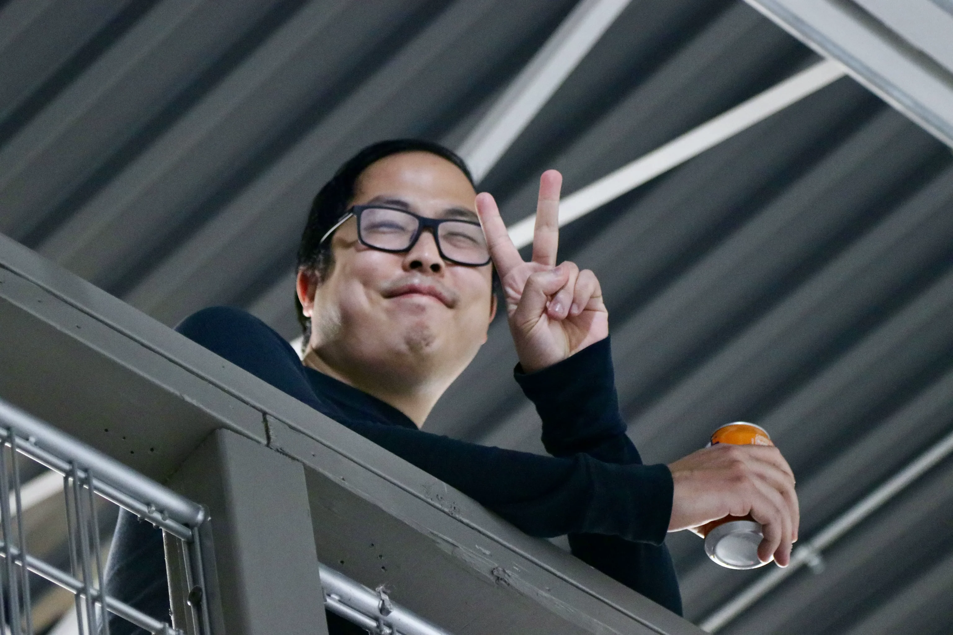 BTS Crew Peace Sign Mezzanine