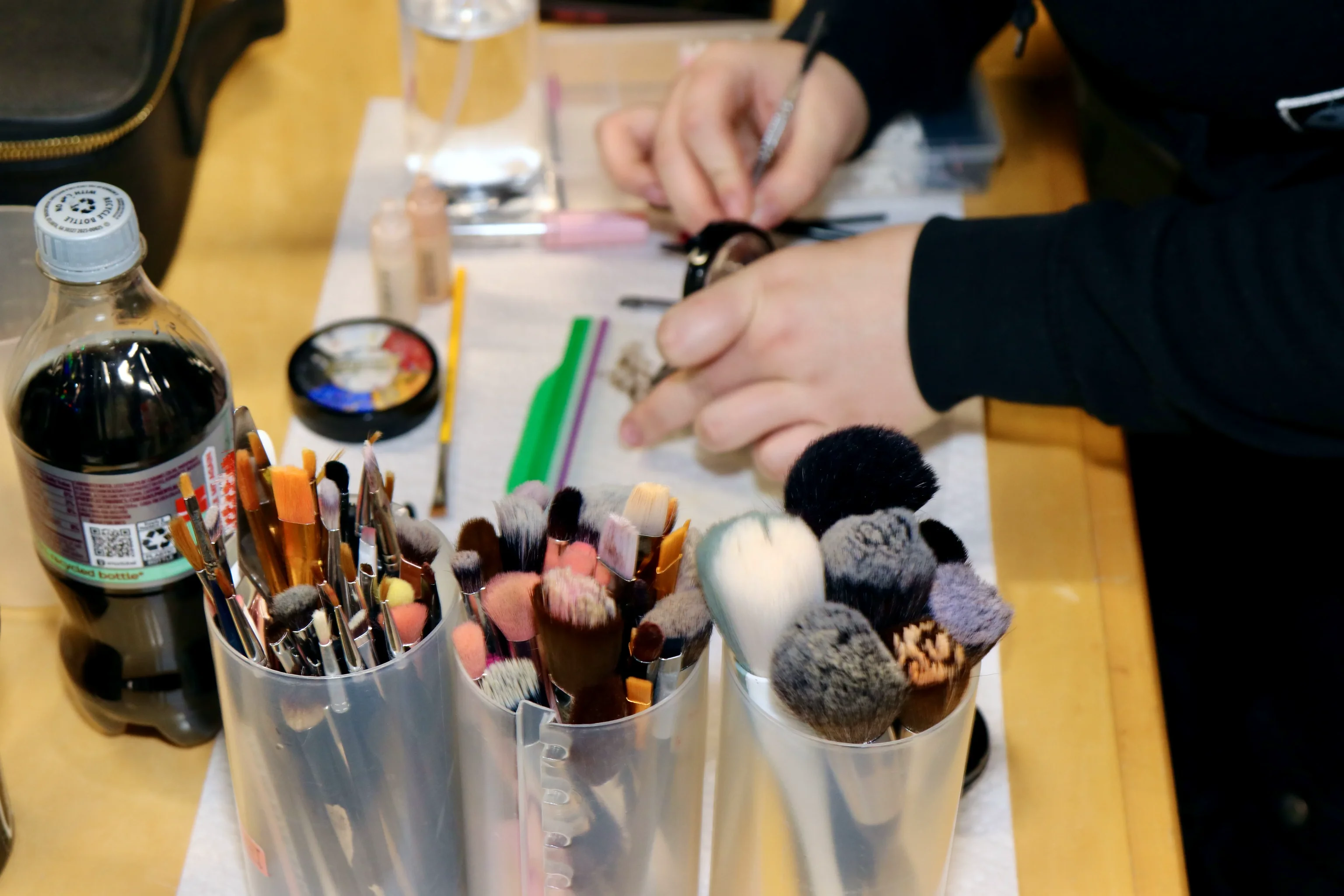 BTS Makeup Artist Touch Up