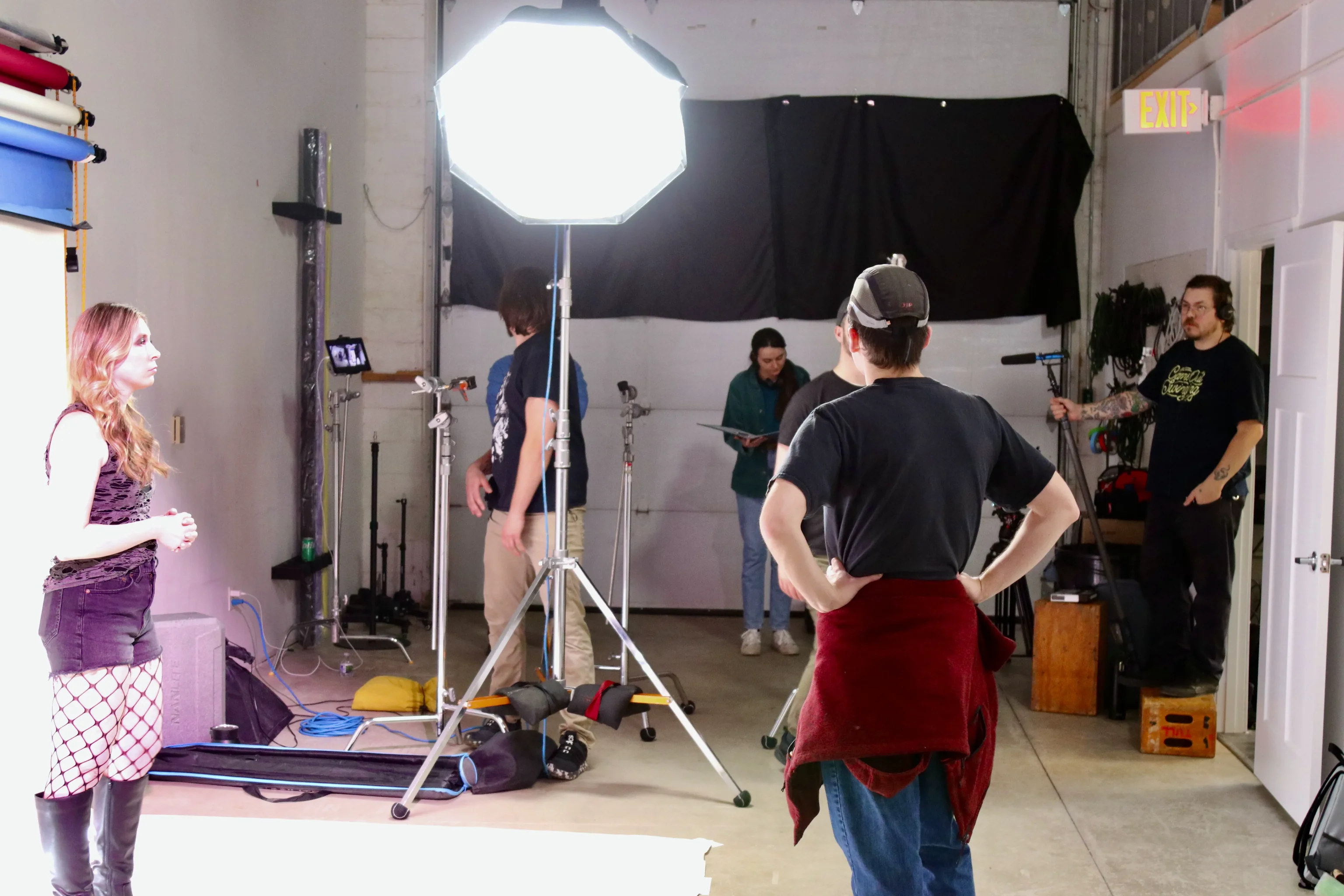 BTS Softbox Light Model Shoot