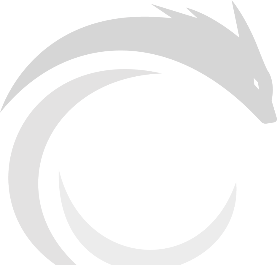 A grey, transparent logo of Iku Hibachi