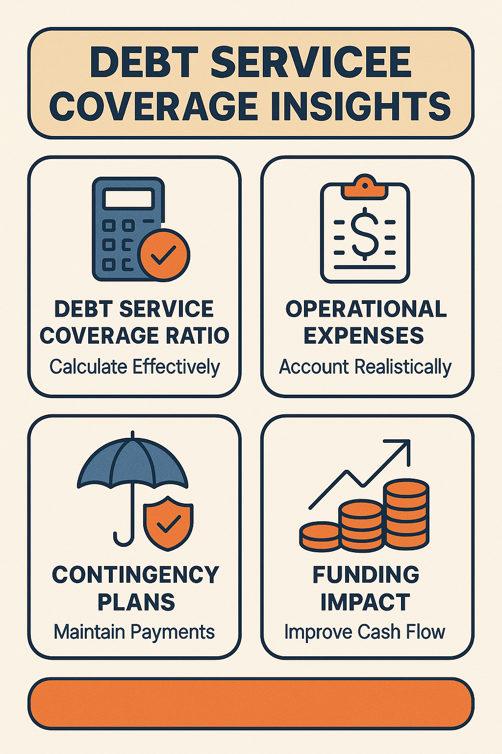 Explore debt service coverage ratio, operational expenses, contingency plans, and funding impact on cash flow management.