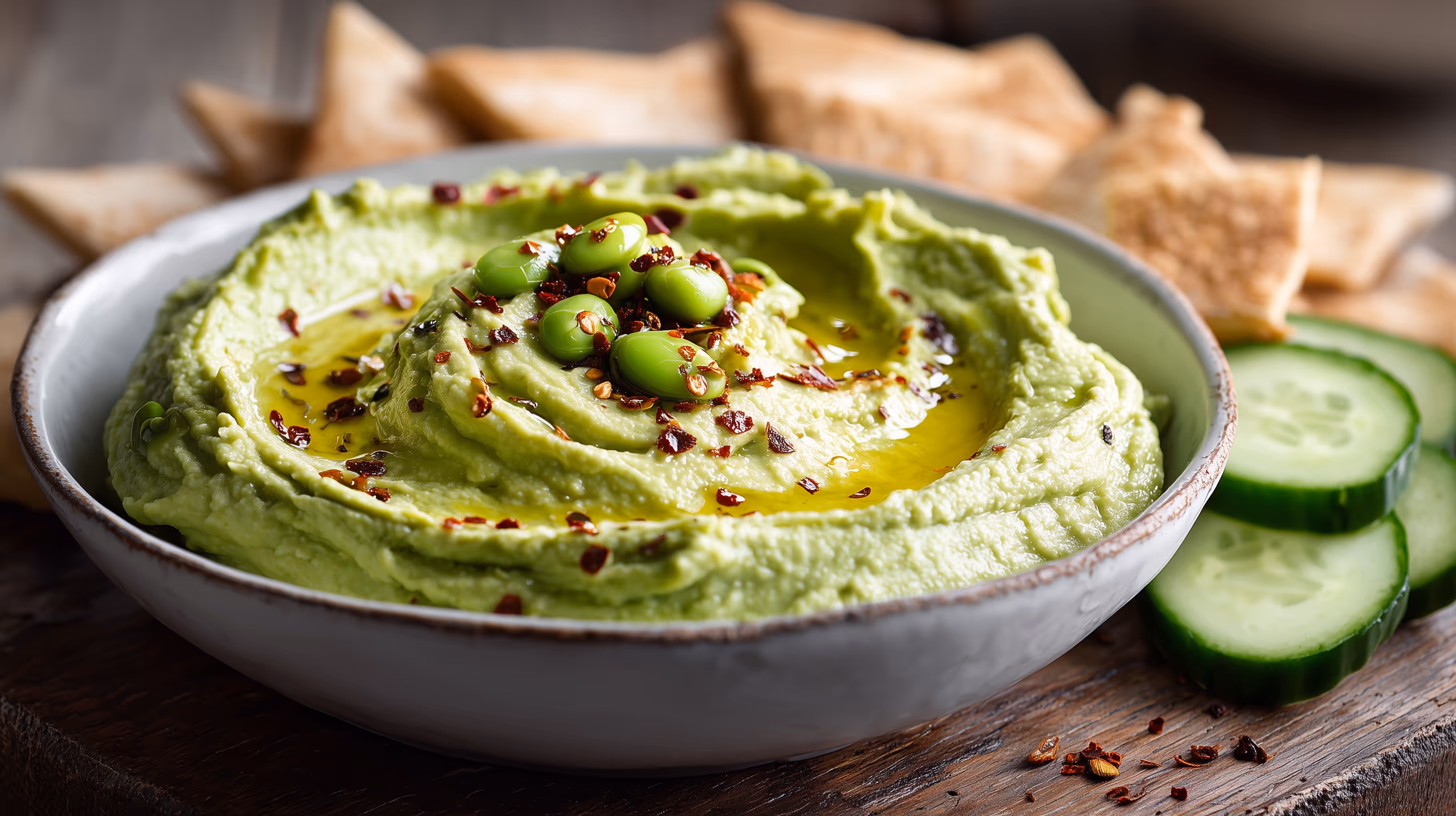 Spicy Edamame Hummus