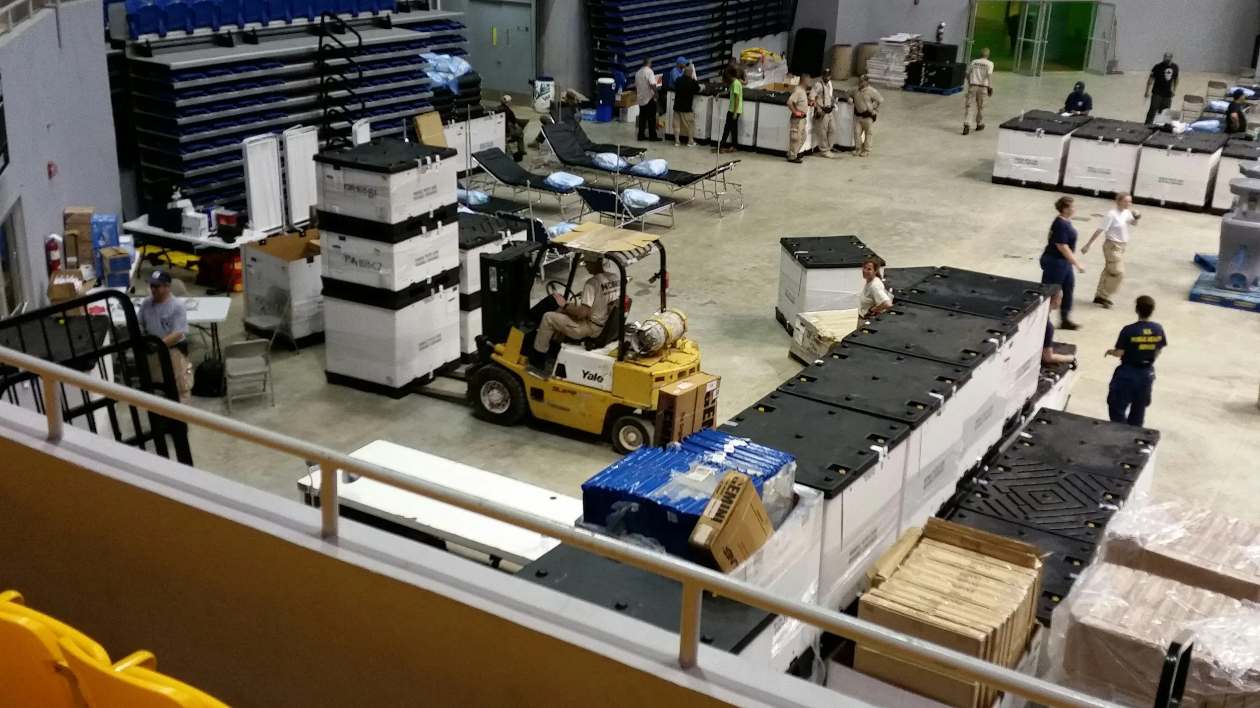 raw manufacturing materials in warehouse