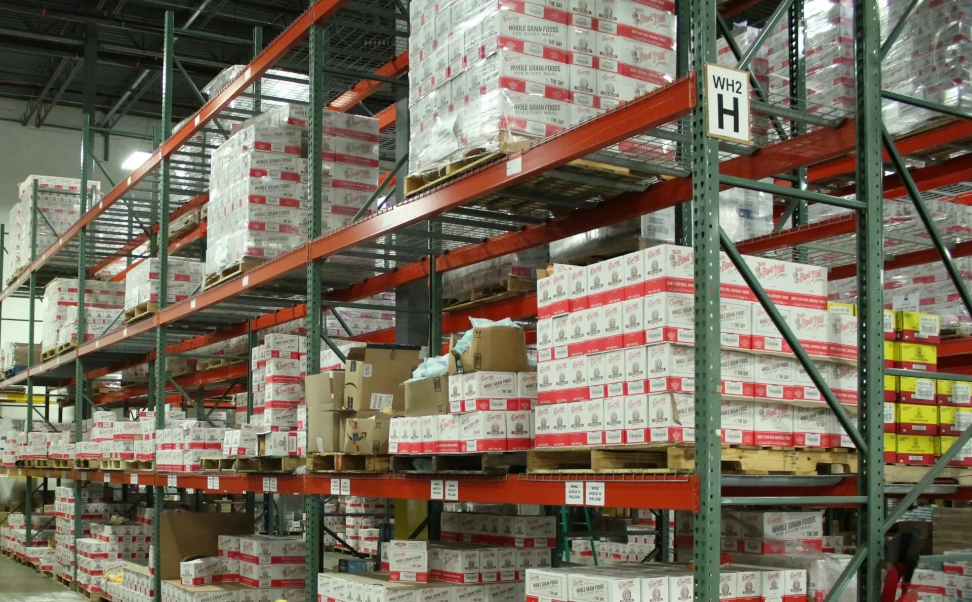 shelves of material