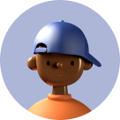 Blue avatar John