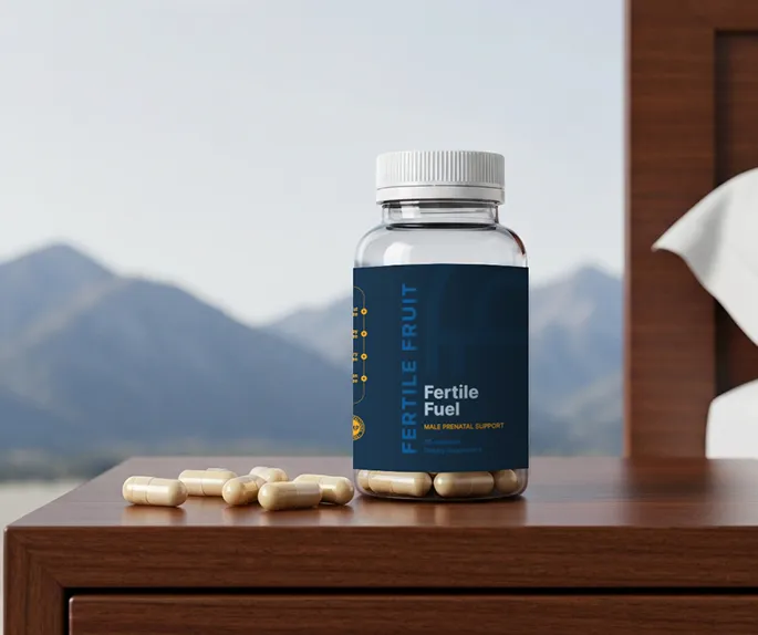 Fertile Fuel on a bedside table
