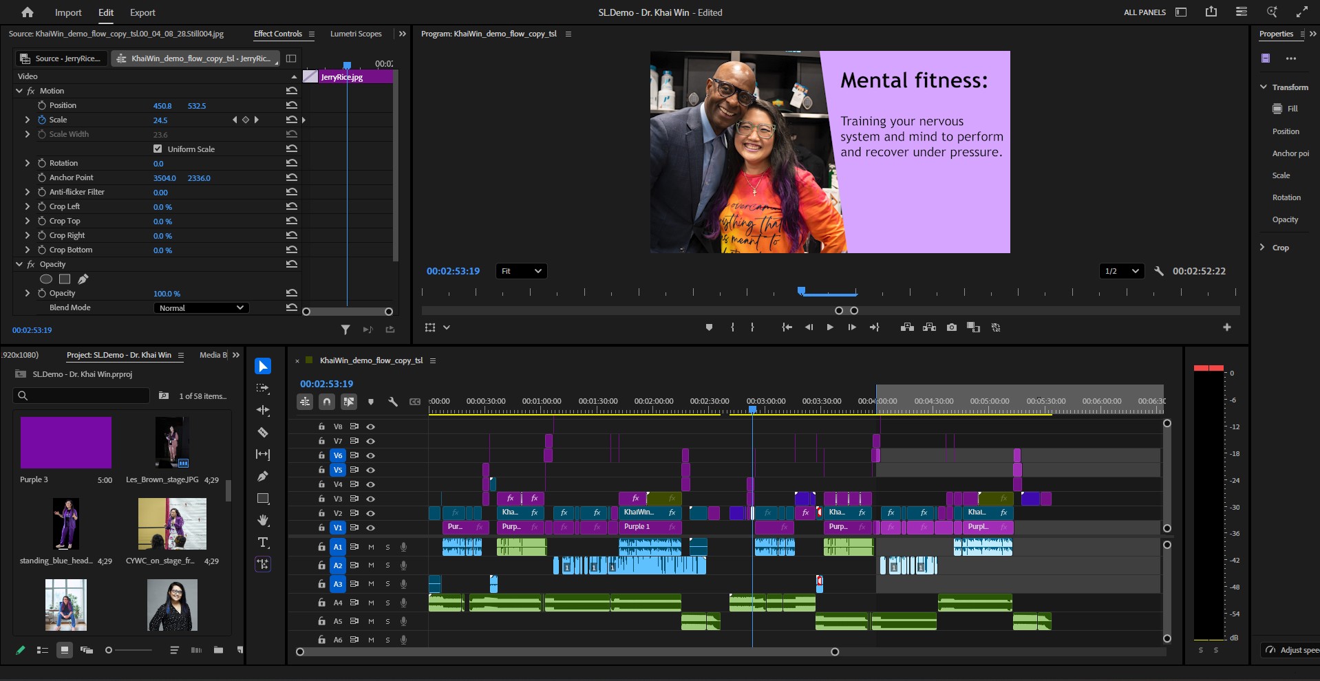 image of video editing software on a computer screen