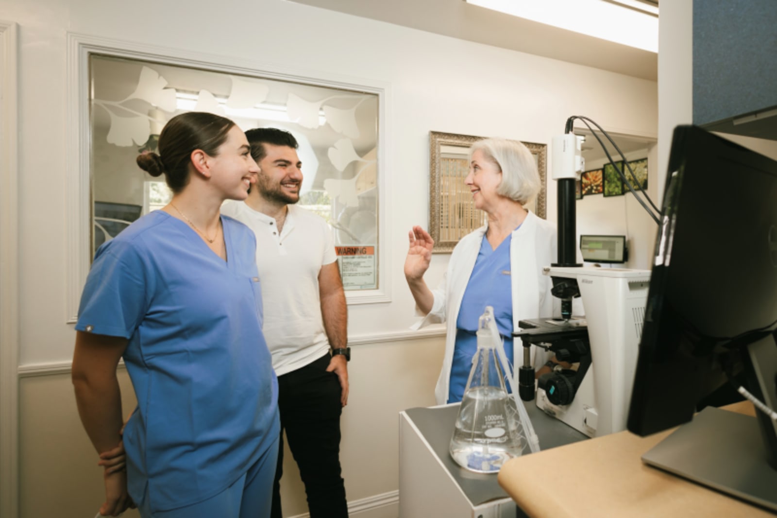 Whole health dentistry patient receiving holistic dental treatment in modern office