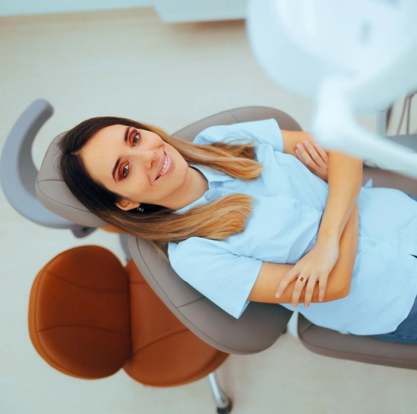 Woman waiting for her Dental Checkup