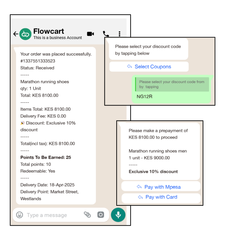 Flowcart integrates with payment gateways