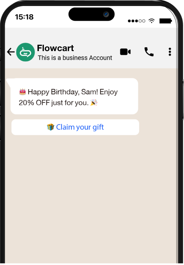 VIP customer early access message