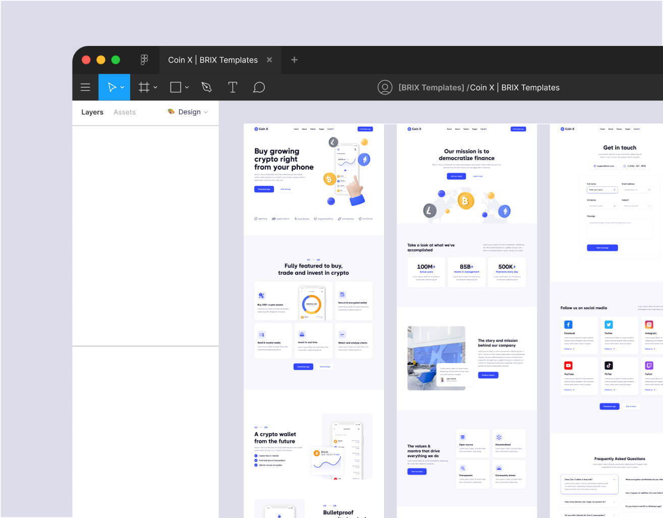 Figma File Included - Coin X Webflow Template