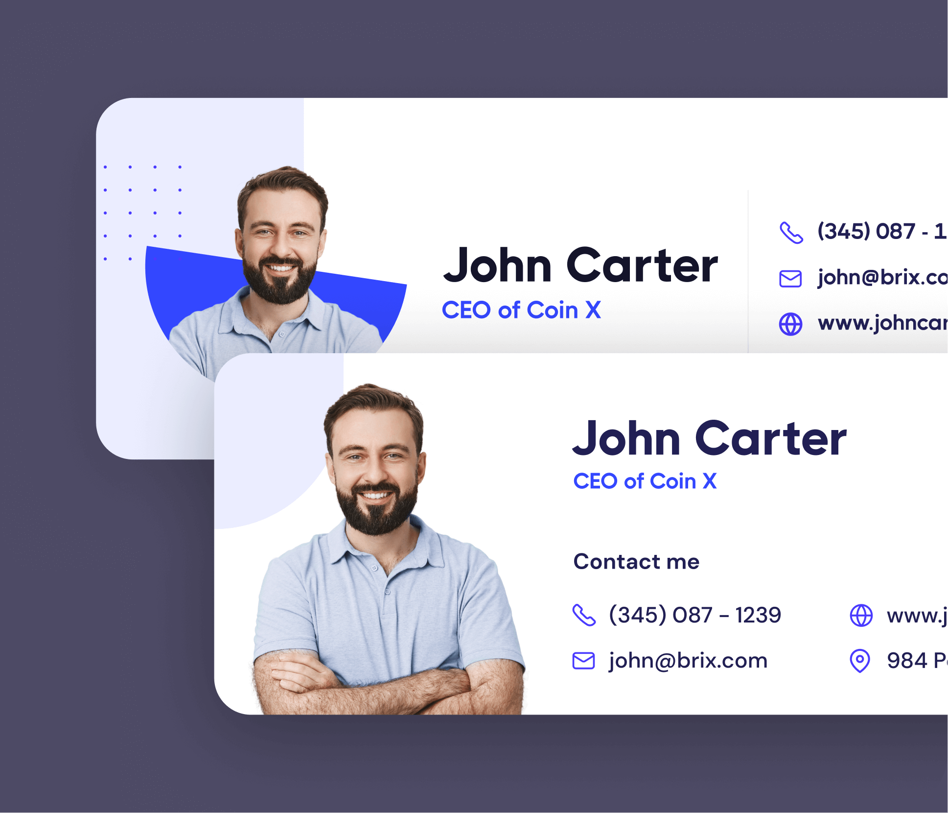 Coin X - Email Signature - Crypto Startup Webflow Template