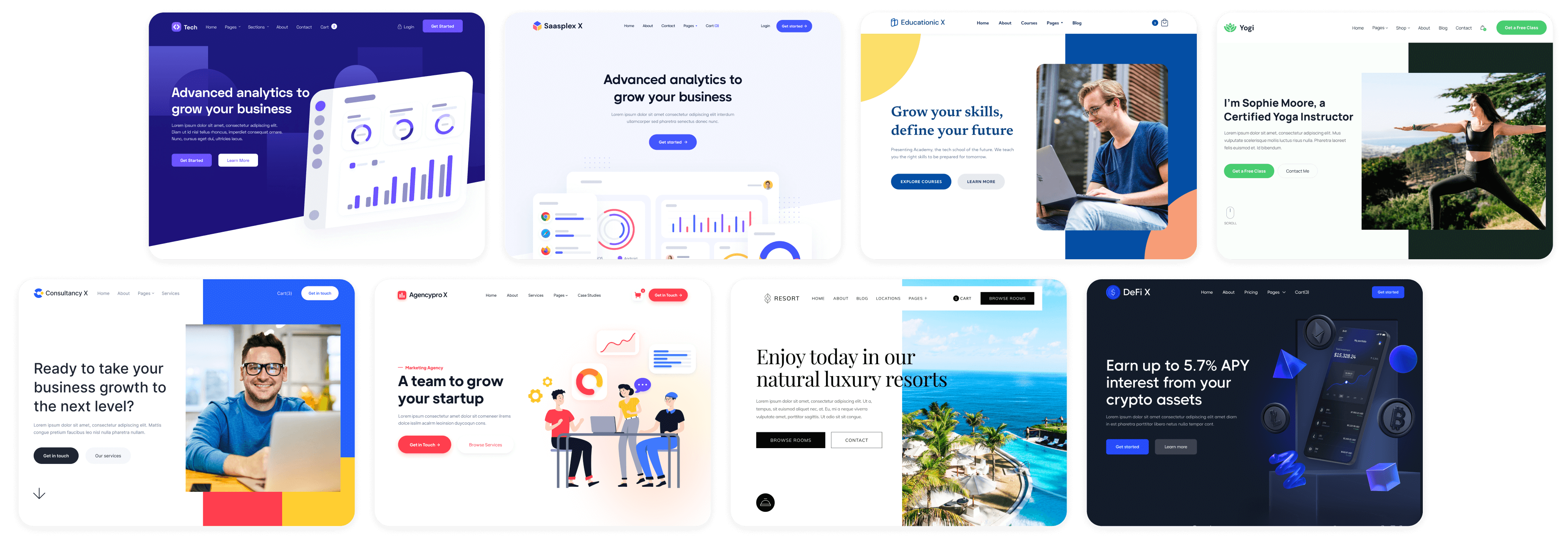 Coin X - Browse all Templates - Crypto Startup Webflow Template