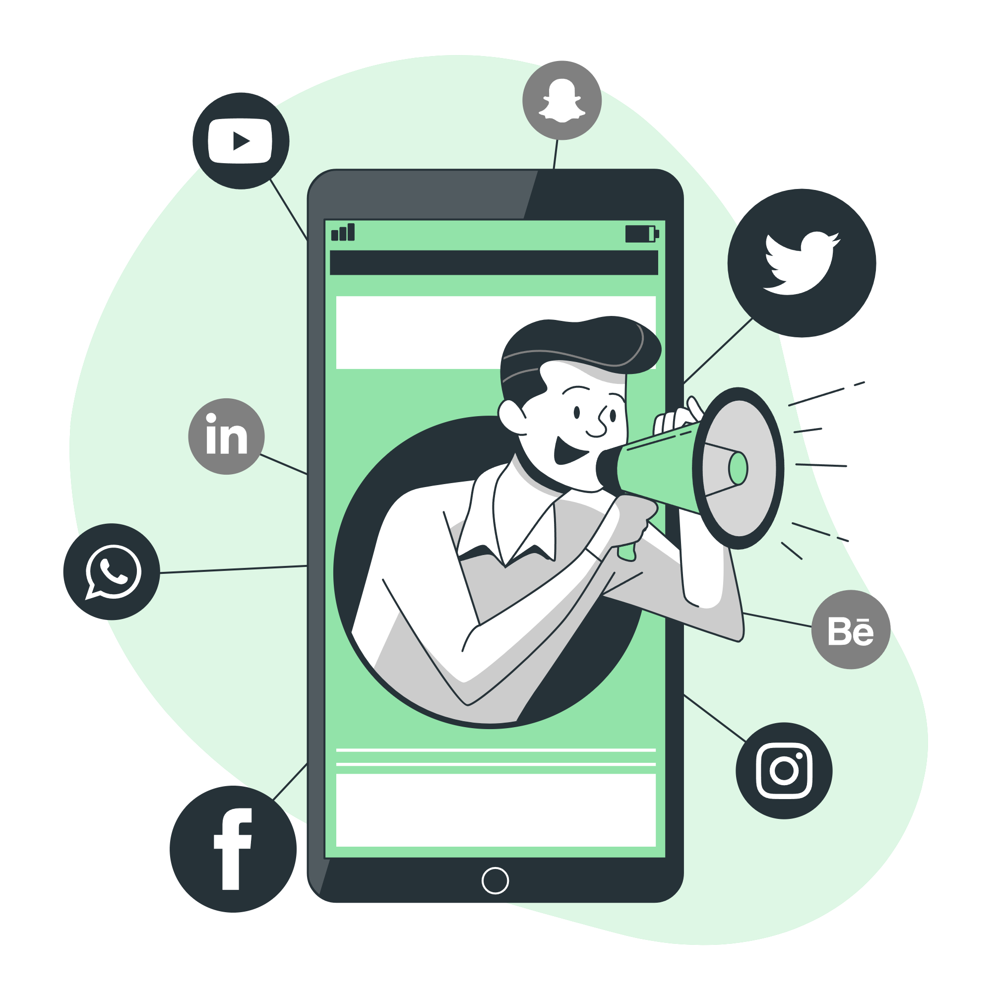 Social Media Illustration
