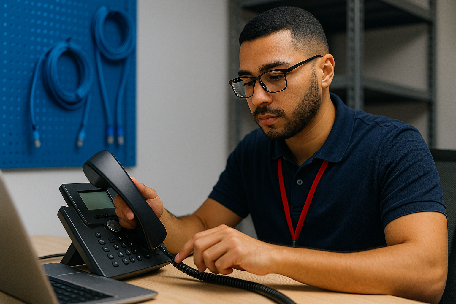 Support tech provisioning a phone