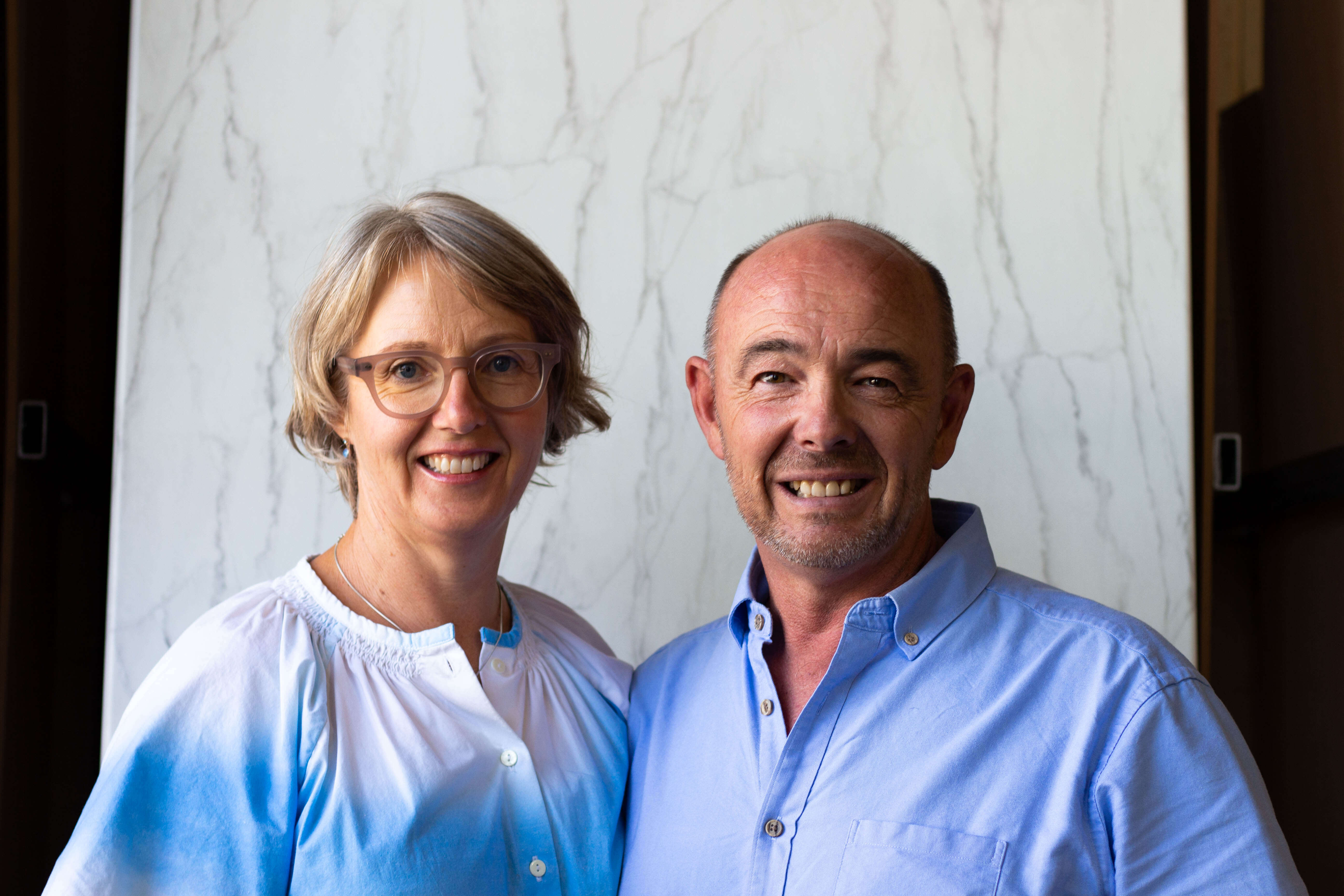 Carmen and Brent Woods Owners of Wild kitchens & Freeform Laminates and Stone