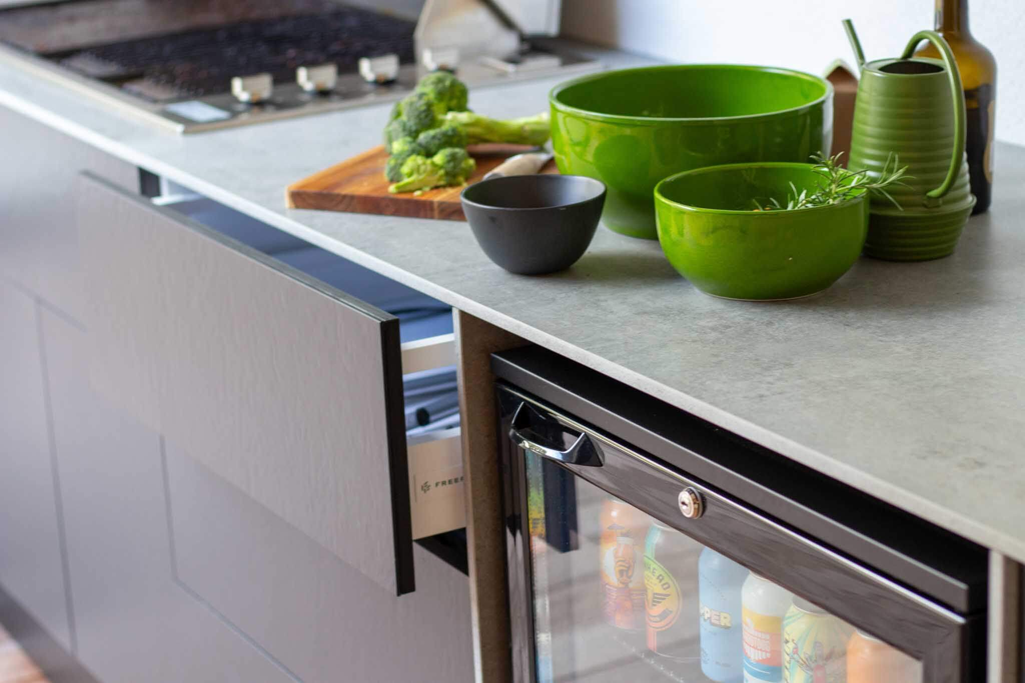 Wild Kitchens - inbuilt BBQ With sink and Fridge 