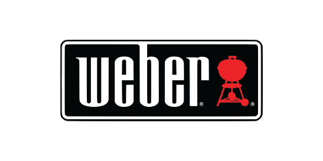 Weber brand logo with 'It starts here' tagline in bold text.