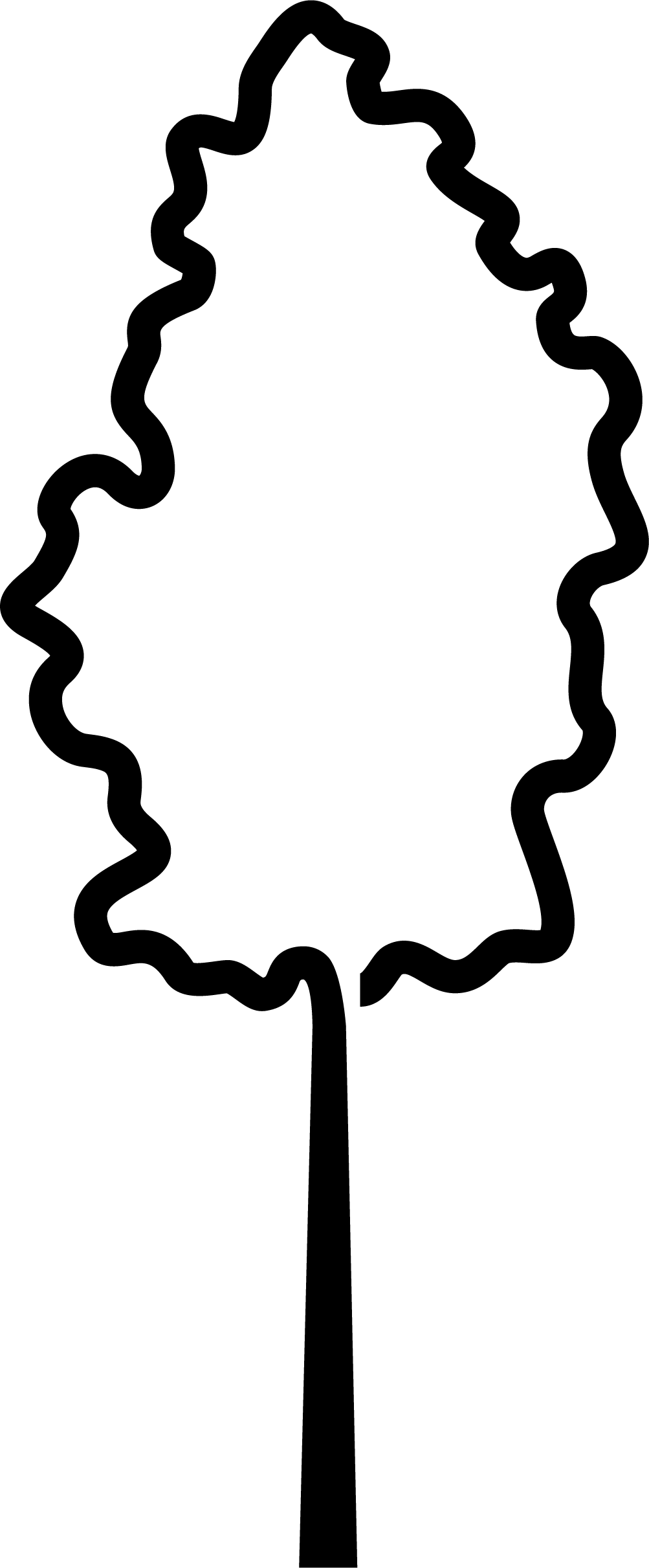 Wild Kitchen Tree logo outline in black