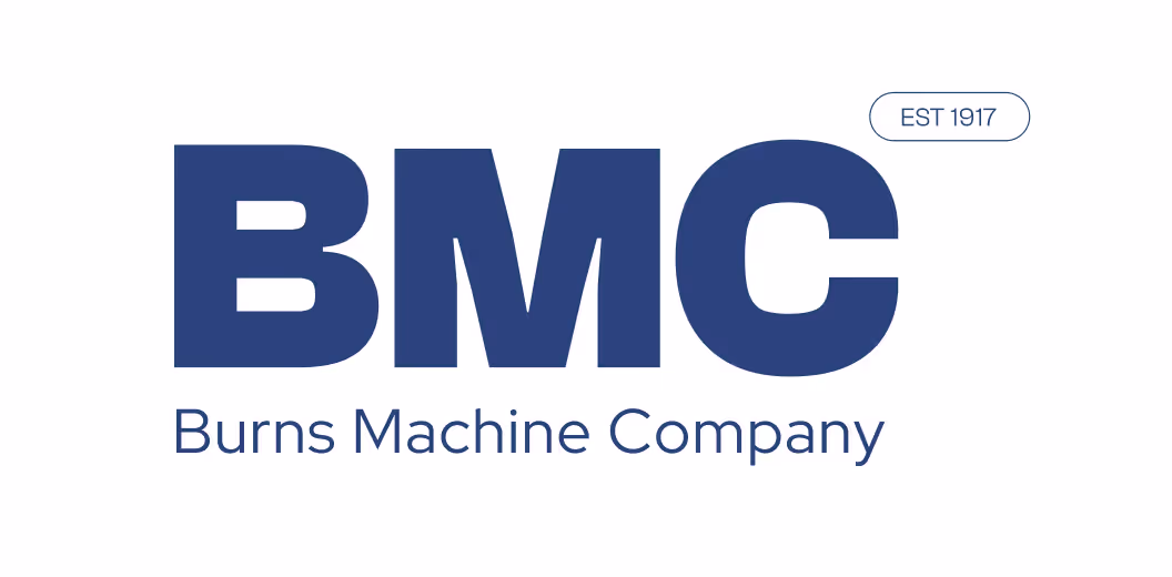 Burns Machine Company (BMC) logo, established 1917, representing over a century of precision CNC machining, fabrication, and industrial manufacturing expertise.