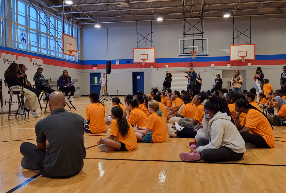 "Students attend school panel event"
