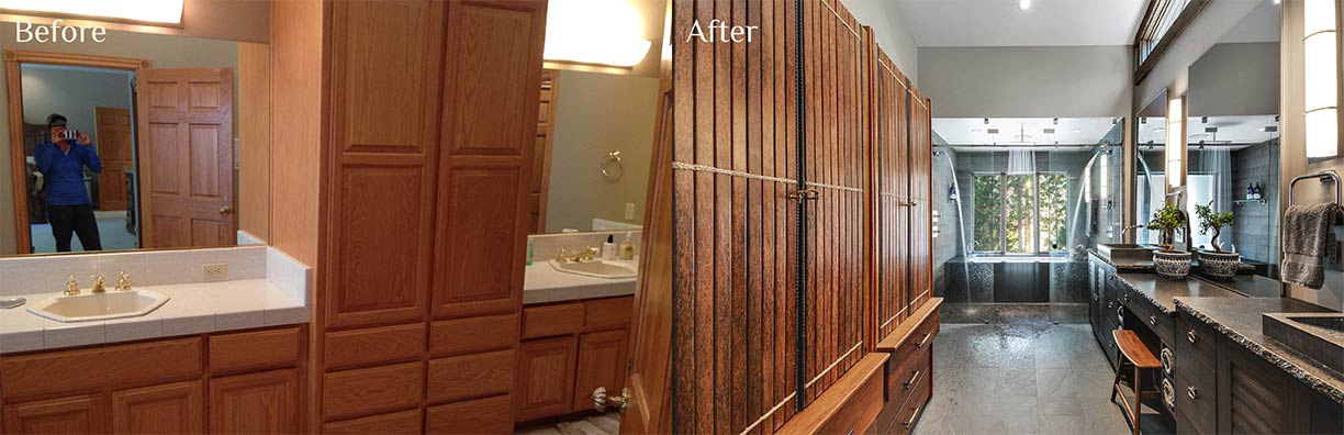 Glenbrook Master Bath before and after - Talie Jane Interiors