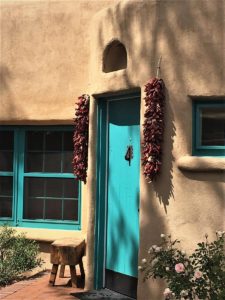 Blue Door On Adobe
