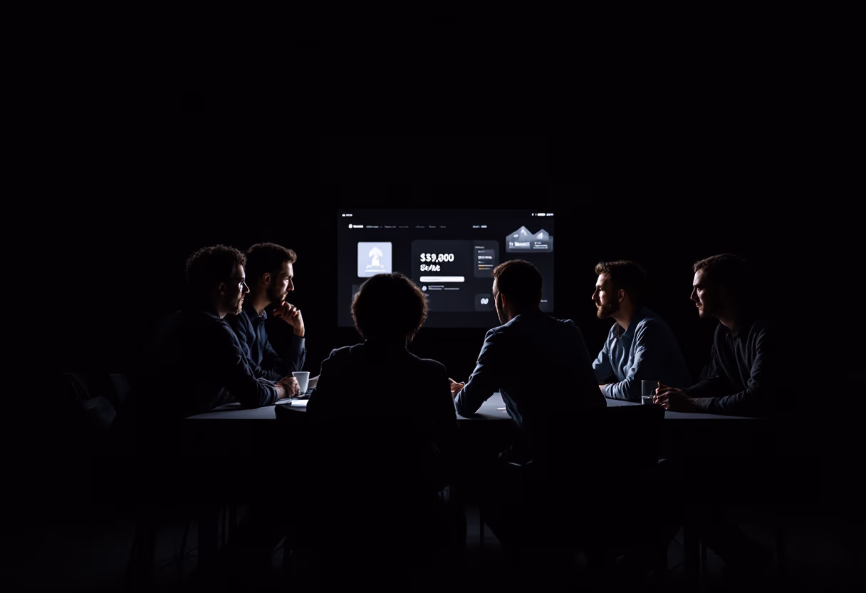 image of people working in an office (for a real estate tech)