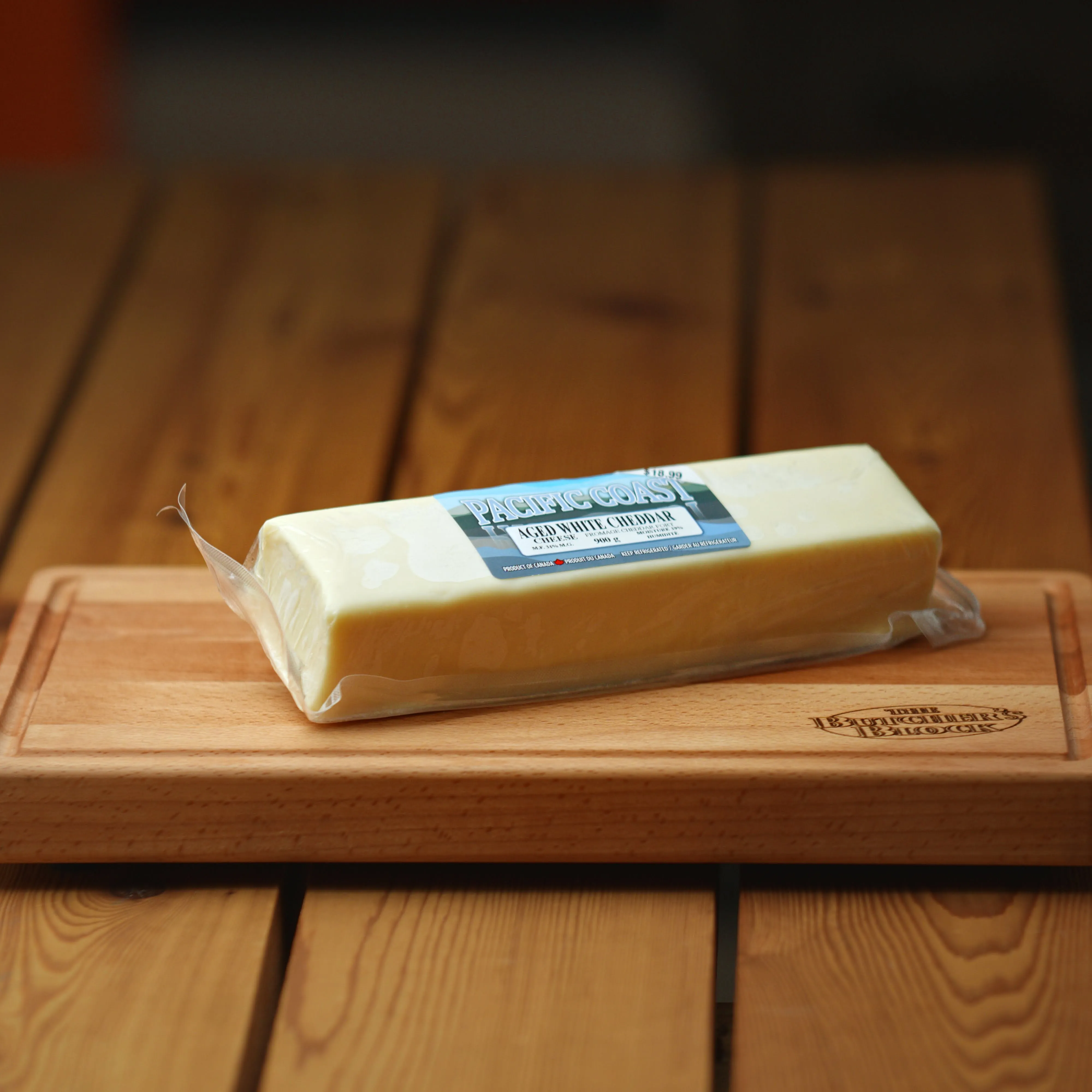 The Butcher's Block Pacific Coast White Aged Cheddar