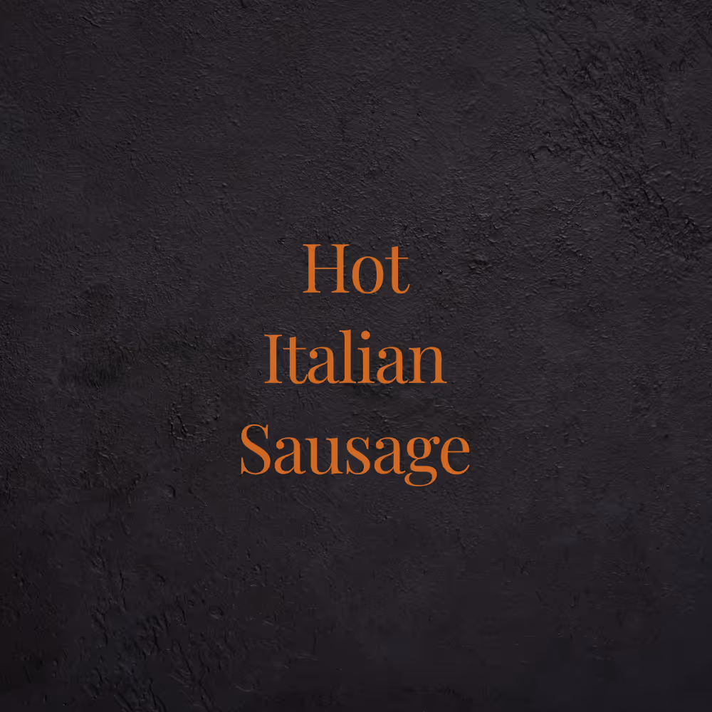 Hot Italian Sausage