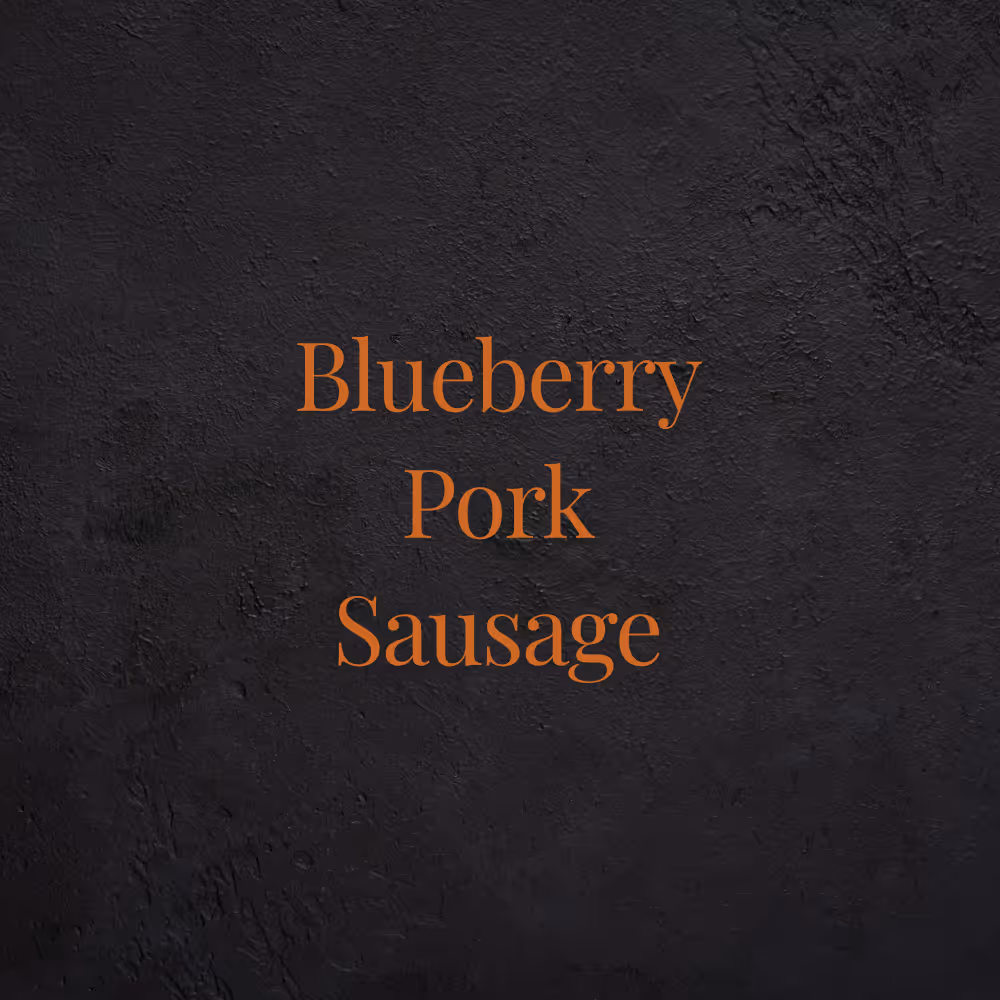 Blueberry Pork Sausage